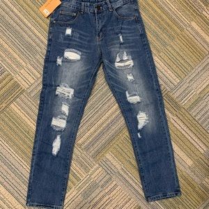 Men’s distressed fashion jeans